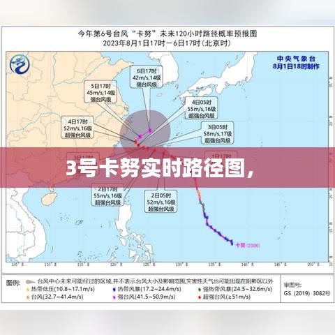 3号卡努实时路径图,