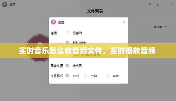 实时音乐怎么收音频文件,实时播放音频